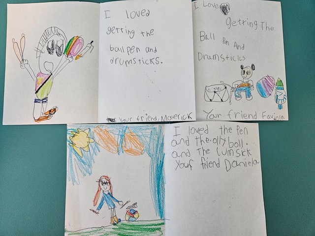 Thank You cards from all the children at a Title I elementary school in Florida
